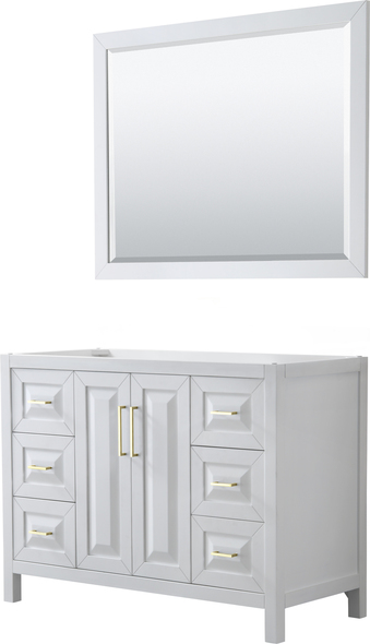 long vanity with one sink Wyndham Vanity Cabinet White Modern