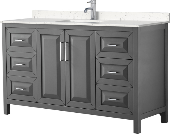 basin tops Wyndham Vanity Set Dark Gray Modern