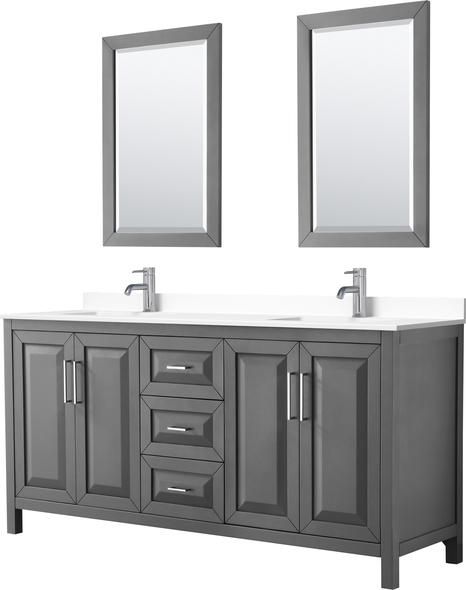 walnut bathroom cabinets Wyndham Vanity Set Dark Gray Modern
