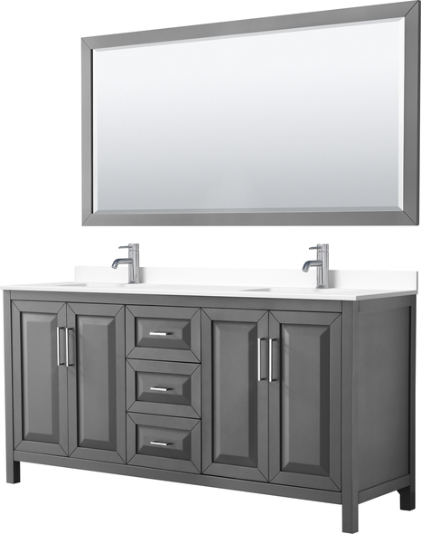 quartz countertops bathroom vanity Wyndham Vanity Set Dark Gray Modern