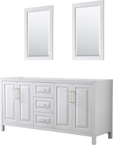 small double sink vanity Wyndham Vanity Cabinet White Modern