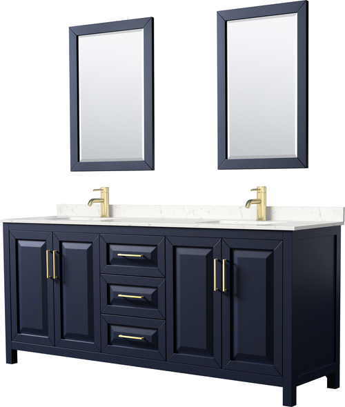 rustic bathroom sinks and vanities Wyndham Vanity Set Dark Blue Modern