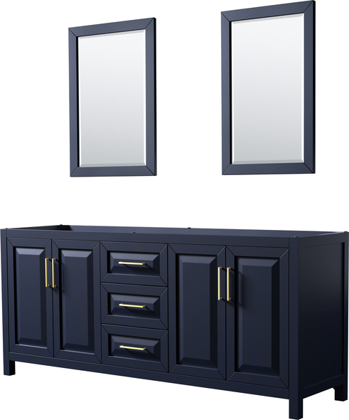 bath vanity tops double sink Wyndham Vanity Cabinet Bathroom Vanities Dark Blue Modern