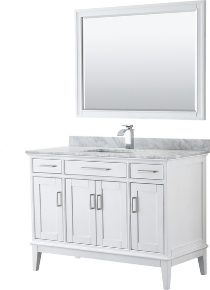 double vanity one sink Wyndham Vanity Set White Modern