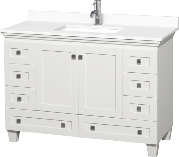 lowes bath cabinets Wyndham Vanity Set White Modern
