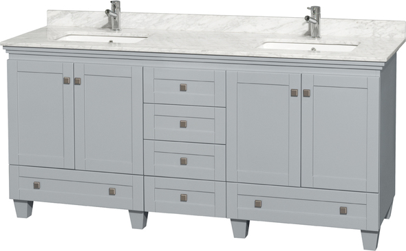 72 inch modern bathroom vanity Wyndham Vanity Set Oyster Gray Modern