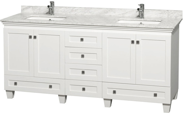 two sink vanity top Wyndham Vanity Set Bathroom Vanities White Modern