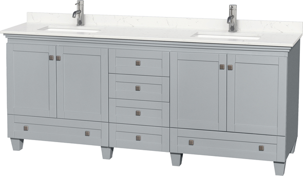 72 bathroom vanity double sink Wyndham Vanity Set Oyster Gray Modern