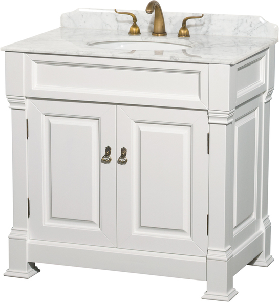 double bathroom sink Wyndham Vanity Set White Traditional