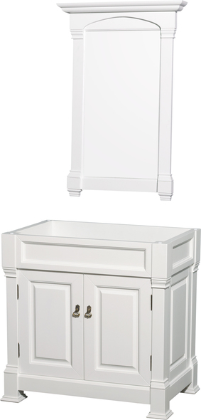 bathroom vanity white oak Wyndham Vanity Cabinet White Traditional