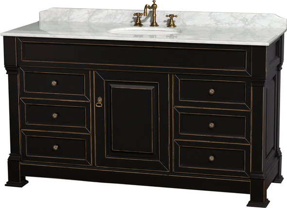 bathroom vanity cabinet only Wyndham Vanity Set Black Traditional