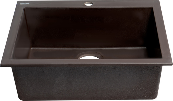 stainless steel single basin undermount kitchen sink Alfi Kitchen Sink Chocolate Modern