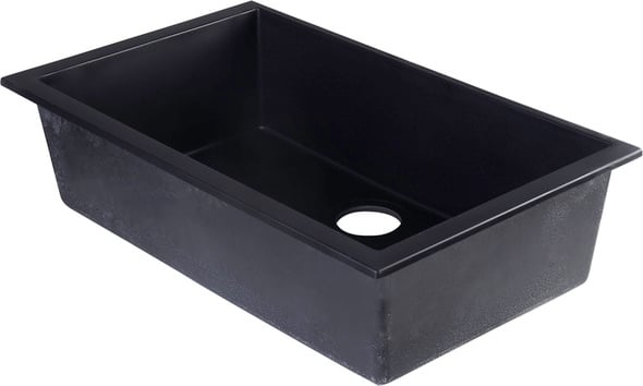 composite single sink Alfi Kitchen Sink Black Modern