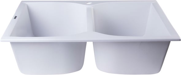 Alfi Kitchen Sink Double Bowl Sinks White Modern