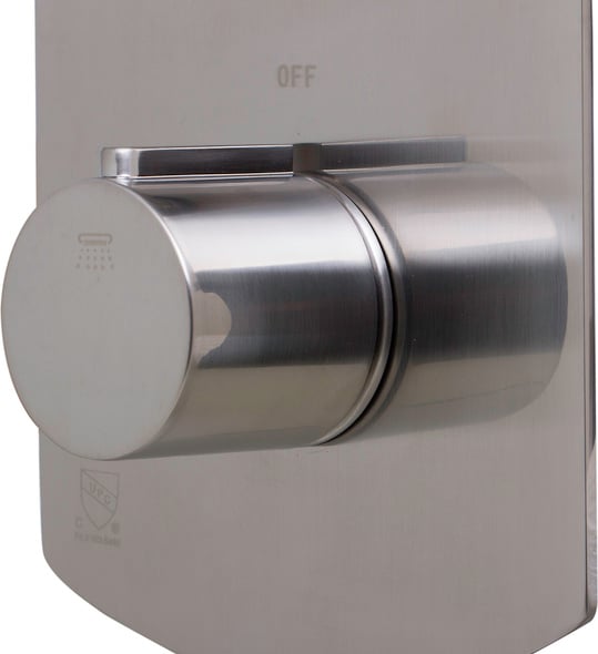bath shower valve diverter Alfi Shower Mixer Thermostatic Control Brushed Nickel Modern