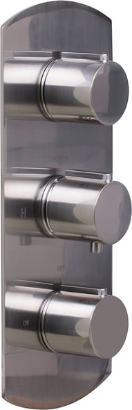 bath shower valve diverter Alfi Shower Mixer Thermostatic Control Brushed Nickel Modern