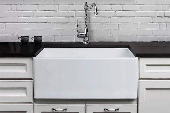 single stainless steel sink undermount Alfi Kitchen Sink White Traditional