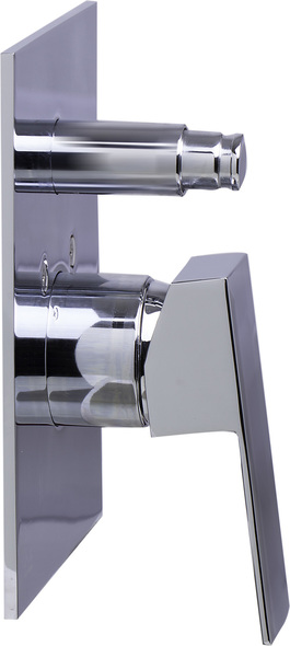 brushed nickel bathroom lighting fixtures Alfi Shower Mixer Polished Chrome Modern