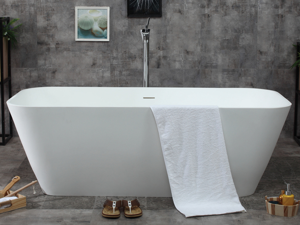 best tub and shower faucet Alfi Tub Free Standing Bath Tubs Matte White Modern