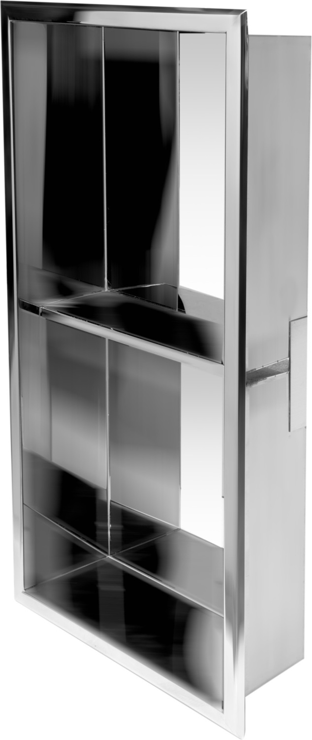 Alfi Shower Niche Bathroom Shelves Polished Stainless Steel Modern