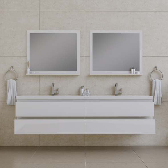 rustic bathroom vanity ideas Alya Vanity with Top White