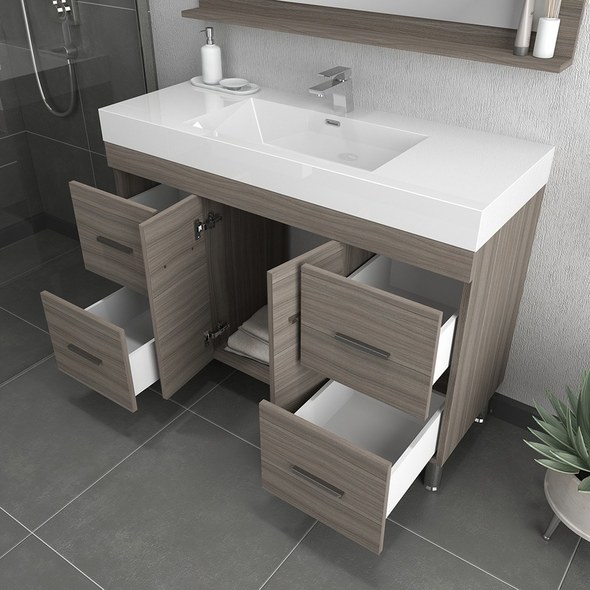 72 inch bath vanity Alya Vanity with Top Bathroom Vanities Gray Modern