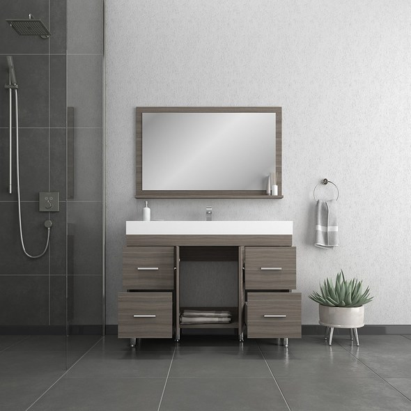 72 inch bath vanity Alya Vanity with Top Bathroom Vanities Gray Modern