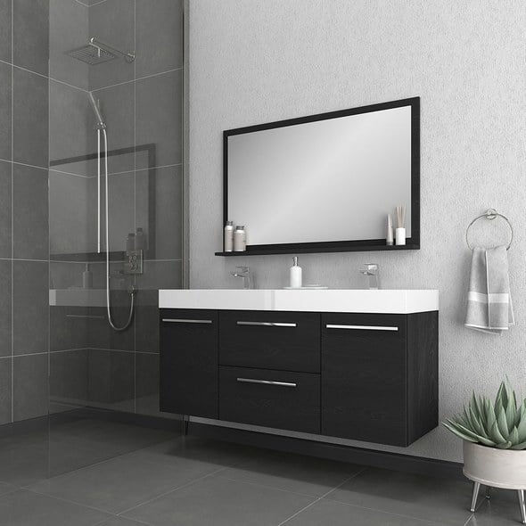 small bathroom vanity designs Alya Vanity with Top Bathroom Vanities Black Modern