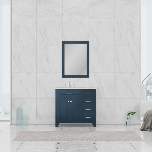 affordable bathroom vanity with sink Alya Vanity with Top Blue