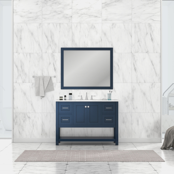 modern bathroom vanity 30 inch Alya Vanity with Top Blue