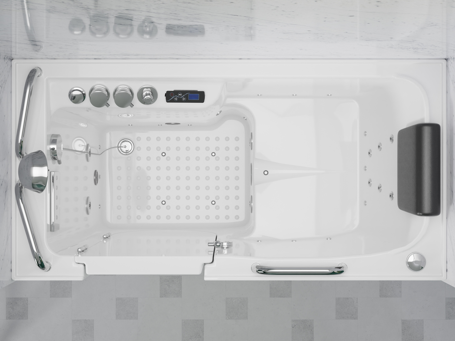 29 x 60 Anzzi BATHROOM - Bathtubs - Walk-in Bathtubs - Dual White