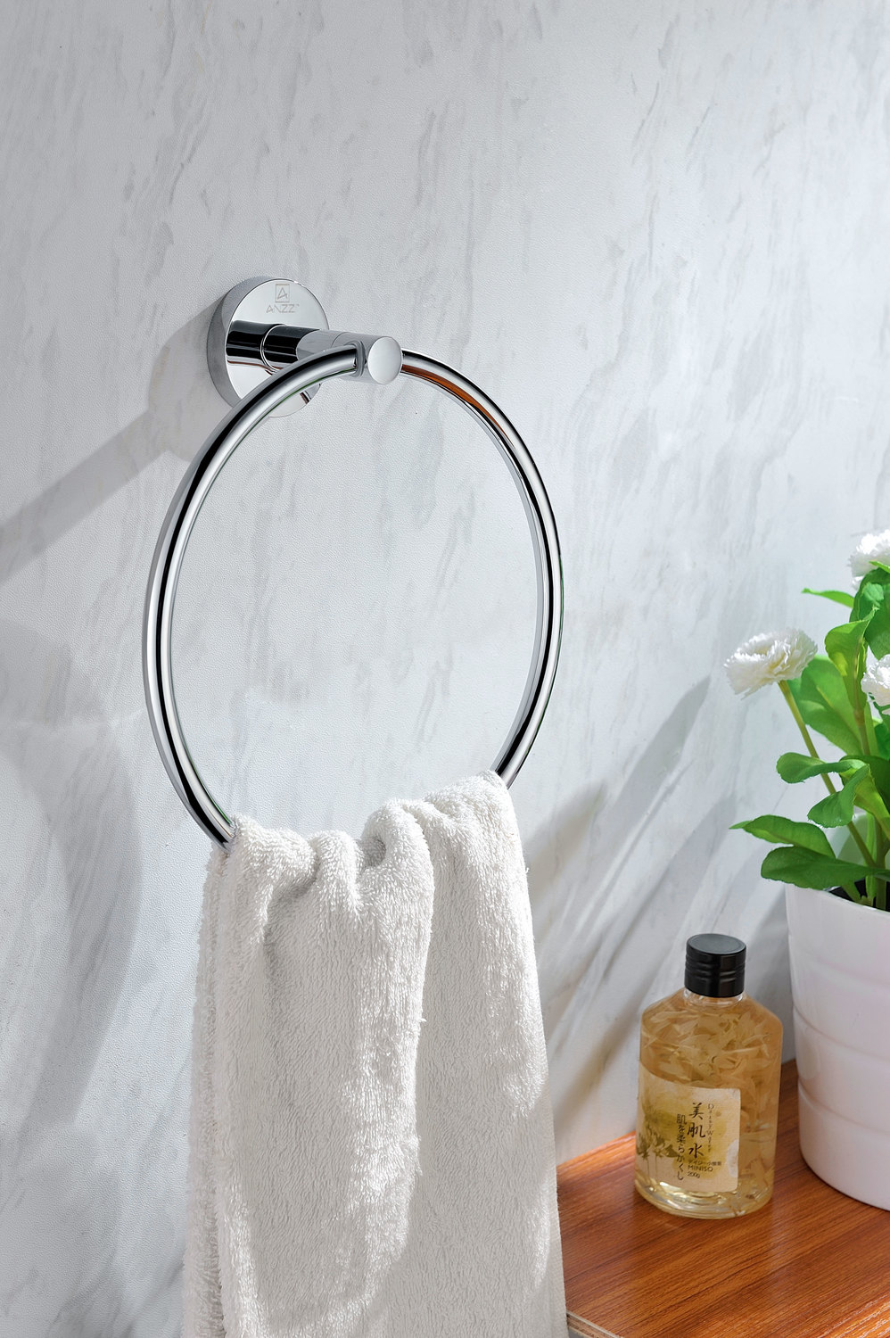 Anzzi BATHROOM - Bath Accessories - Towel Rings Towel Rings Chrome