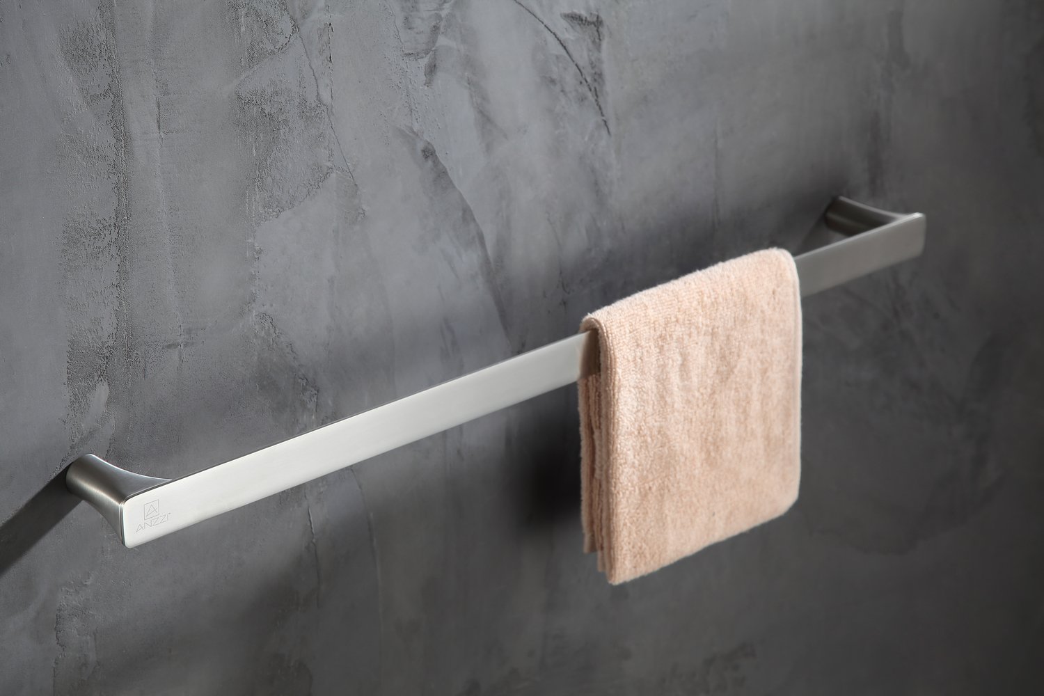 double bar towel rail Anzzi BATHROOM - Bath Accessories - Towel Bars Nickel