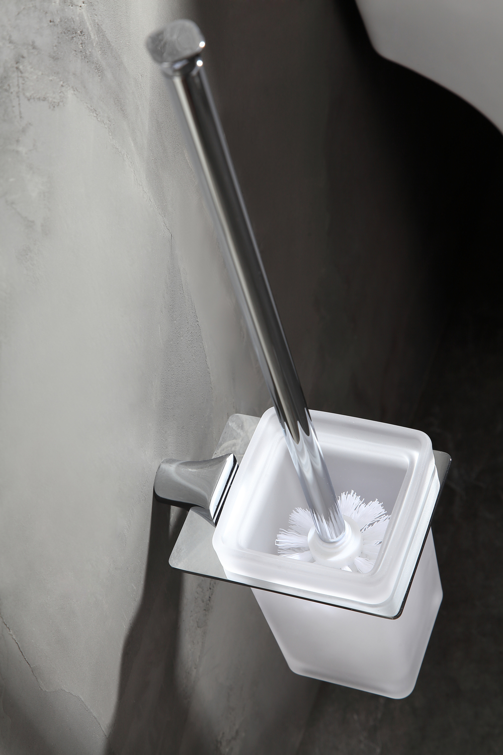 toilet decor ideas Anzzi BATHROOM - Bath Accessories - Toilet Brush Holders Chrome