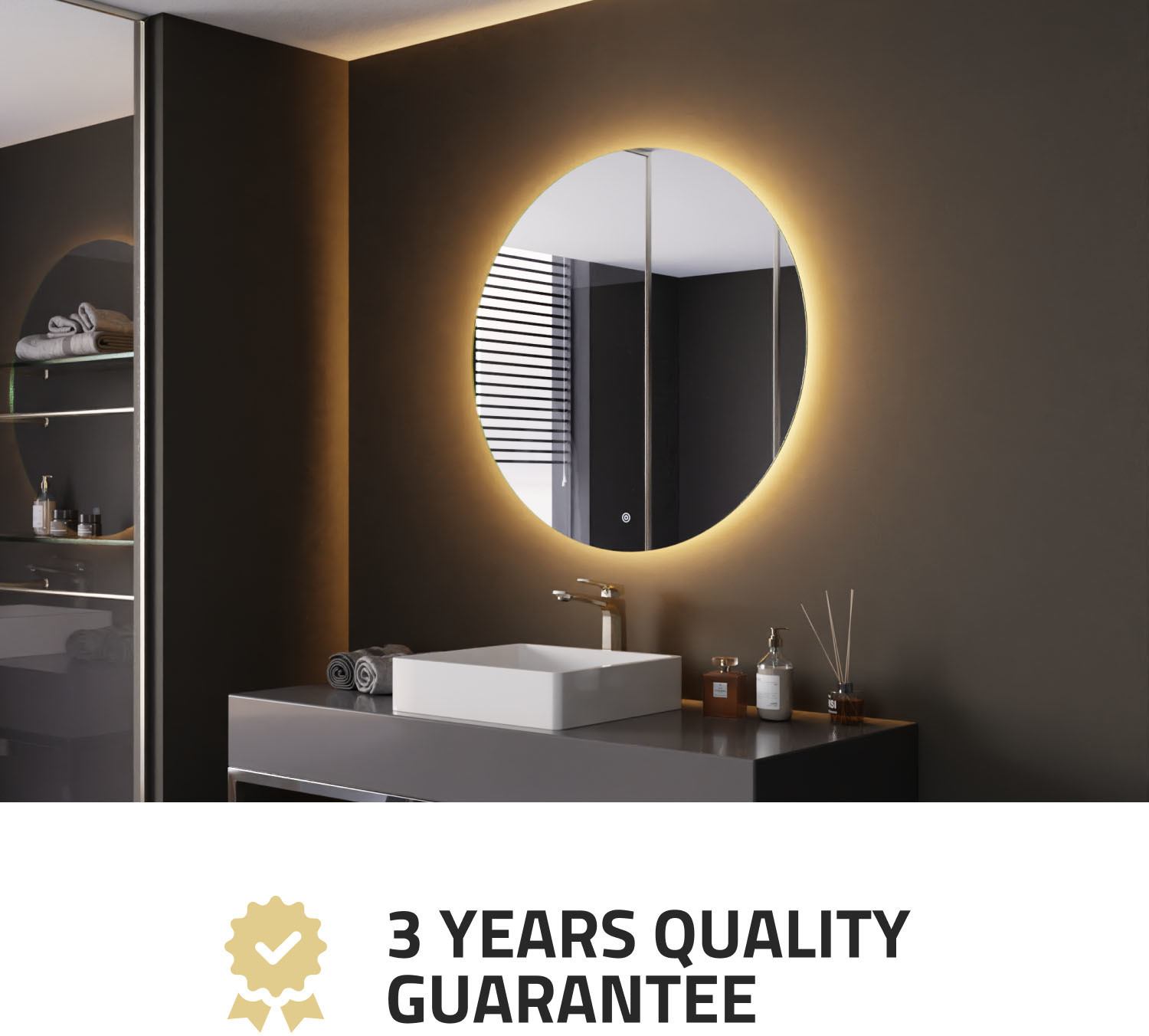 small decorative mirrors for bathrooms Anzzi BATHROOM - Mirrors - LED Mirrors Silver