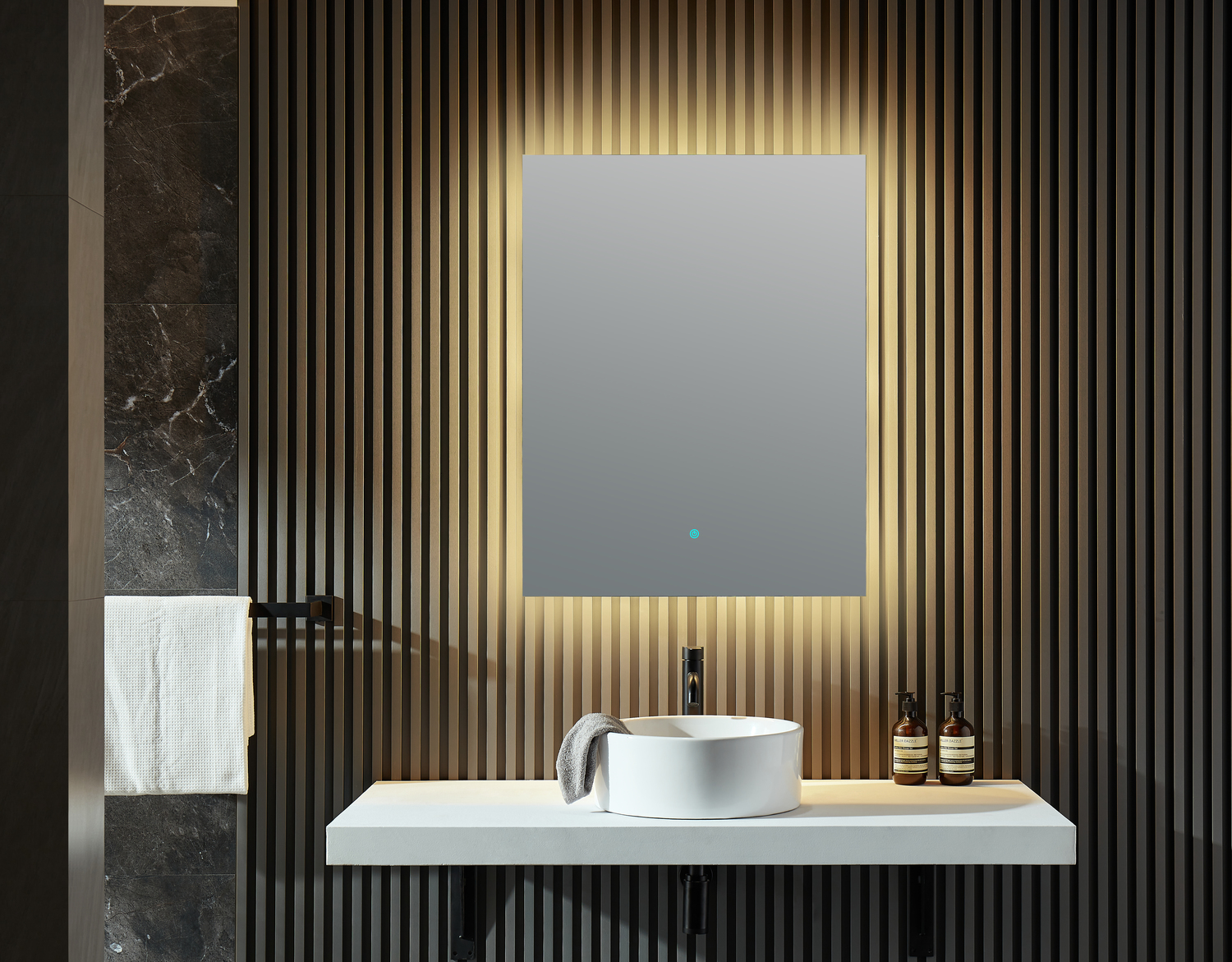 36 mirror Anzzi BATHROOM - Mirrors - LED Mirrors Silver