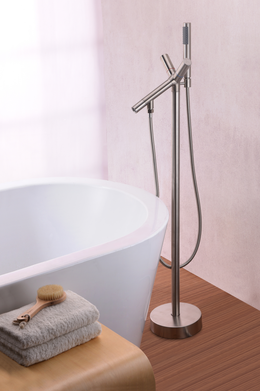 jacuzzi freestanding tub installation Anzzi BATHROOM - Faucets - Bathtub Faucets - Freestanding Nickel