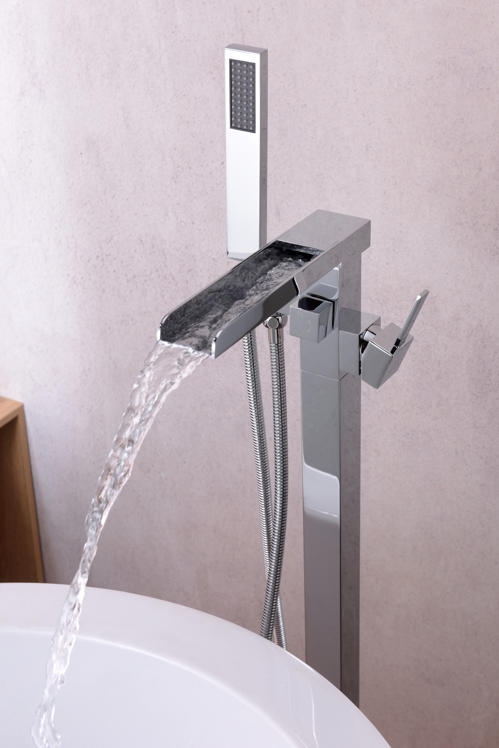 brass bathtub faucet Anzzi BATHROOM - Faucets - Bathtub Faucets - Freestanding Chrome