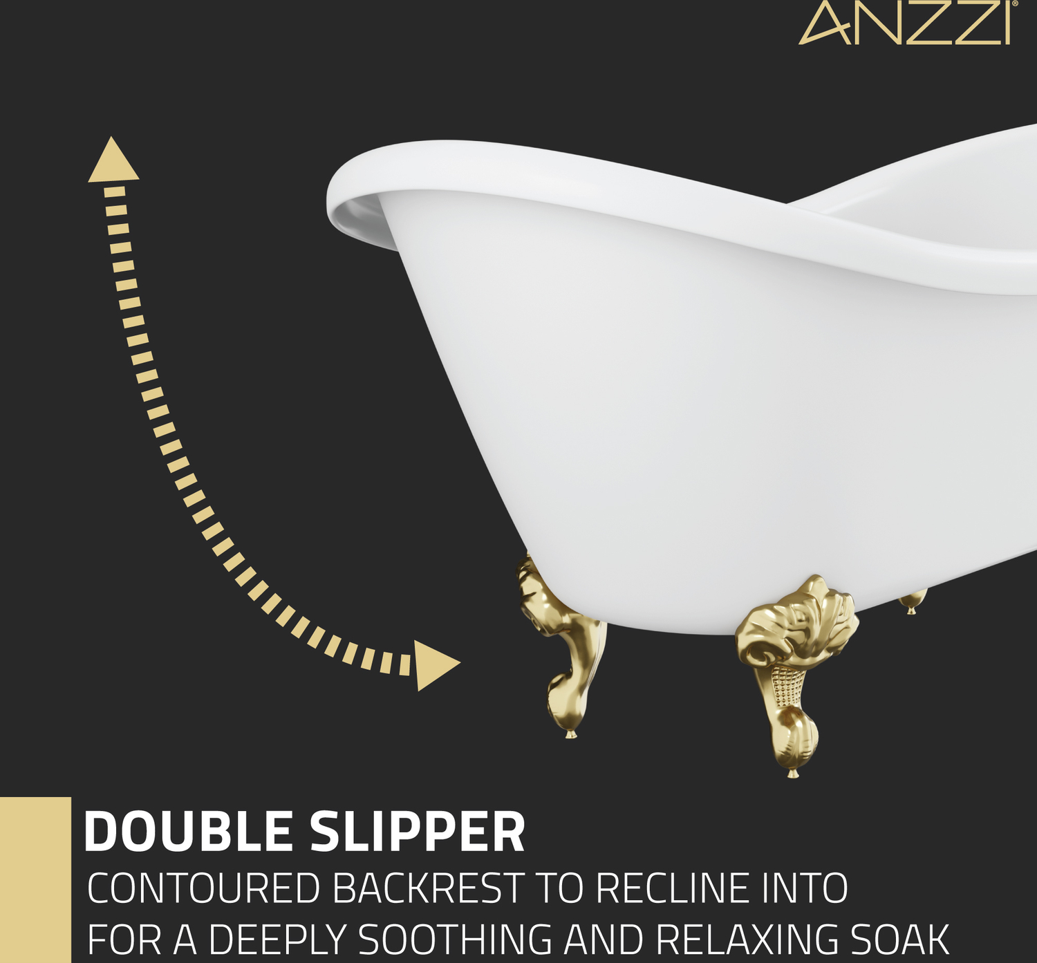 stand alone tub for two Anzzi BATHROOM - Bathtubs - Freestanding Bathtubs - One Piece - Acrylic White