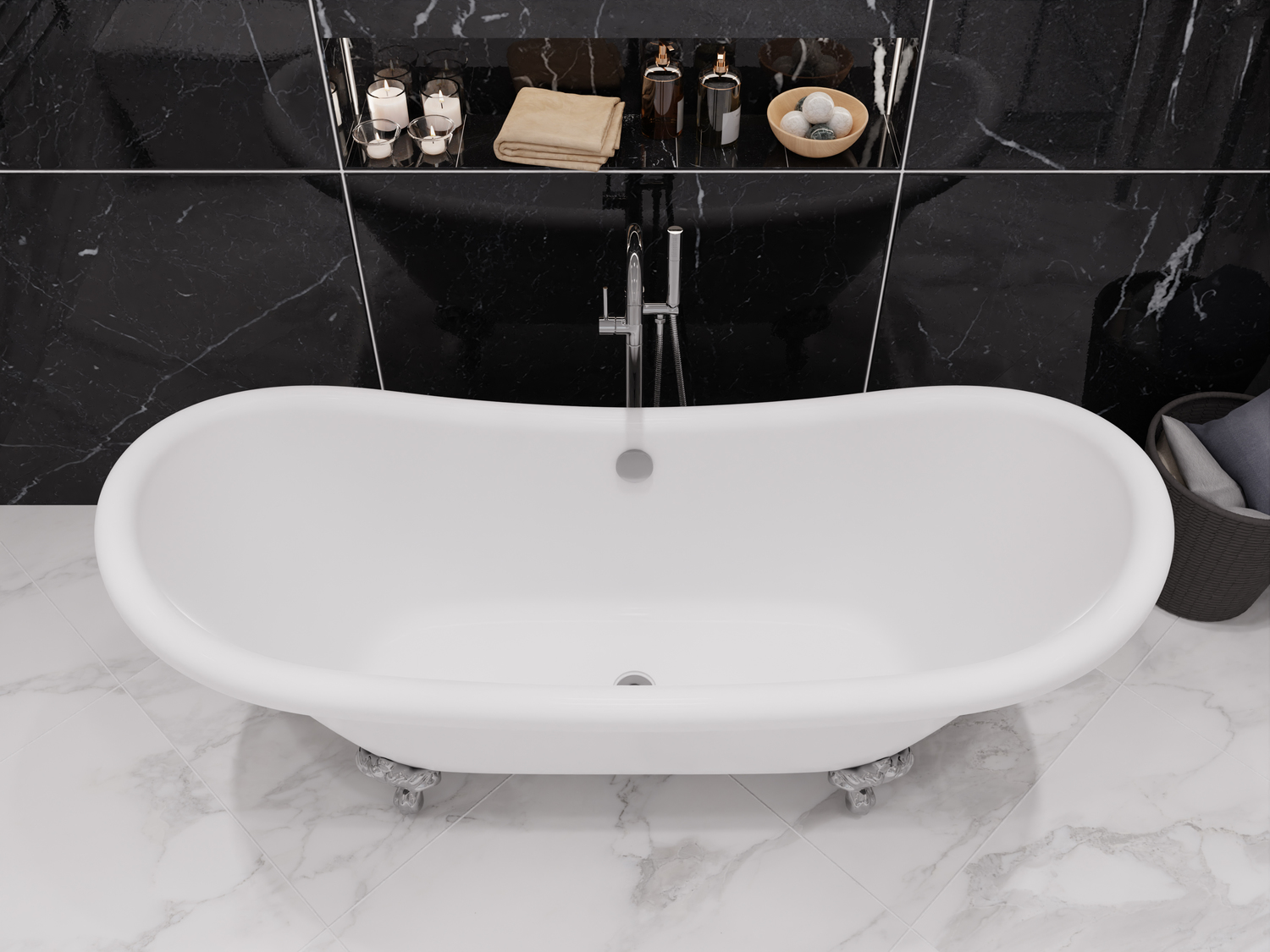 bathtub fitting in bathroom Anzzi BATHROOM - Bathtubs - Freestanding Bathtubs - One Piece - Acrylic White