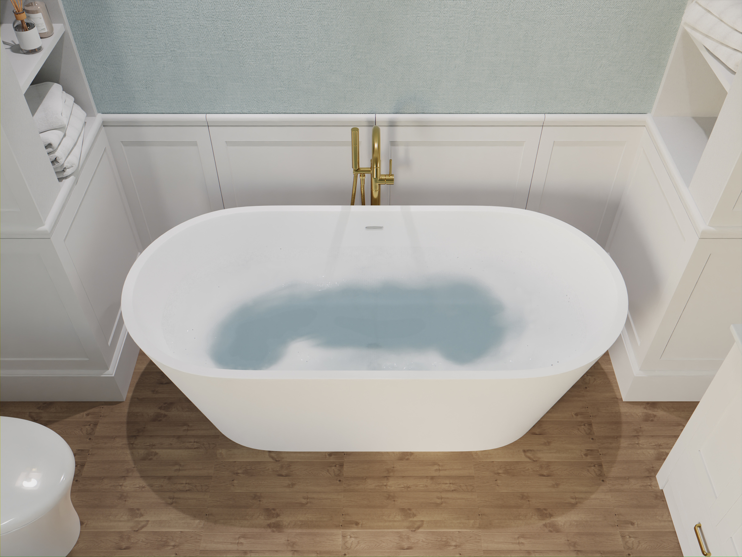 a jacuzzi bathtub Anzzi BATHROOM - Bathtubs - Freestanding Bathtubs - One Piece - Man Made Stone White