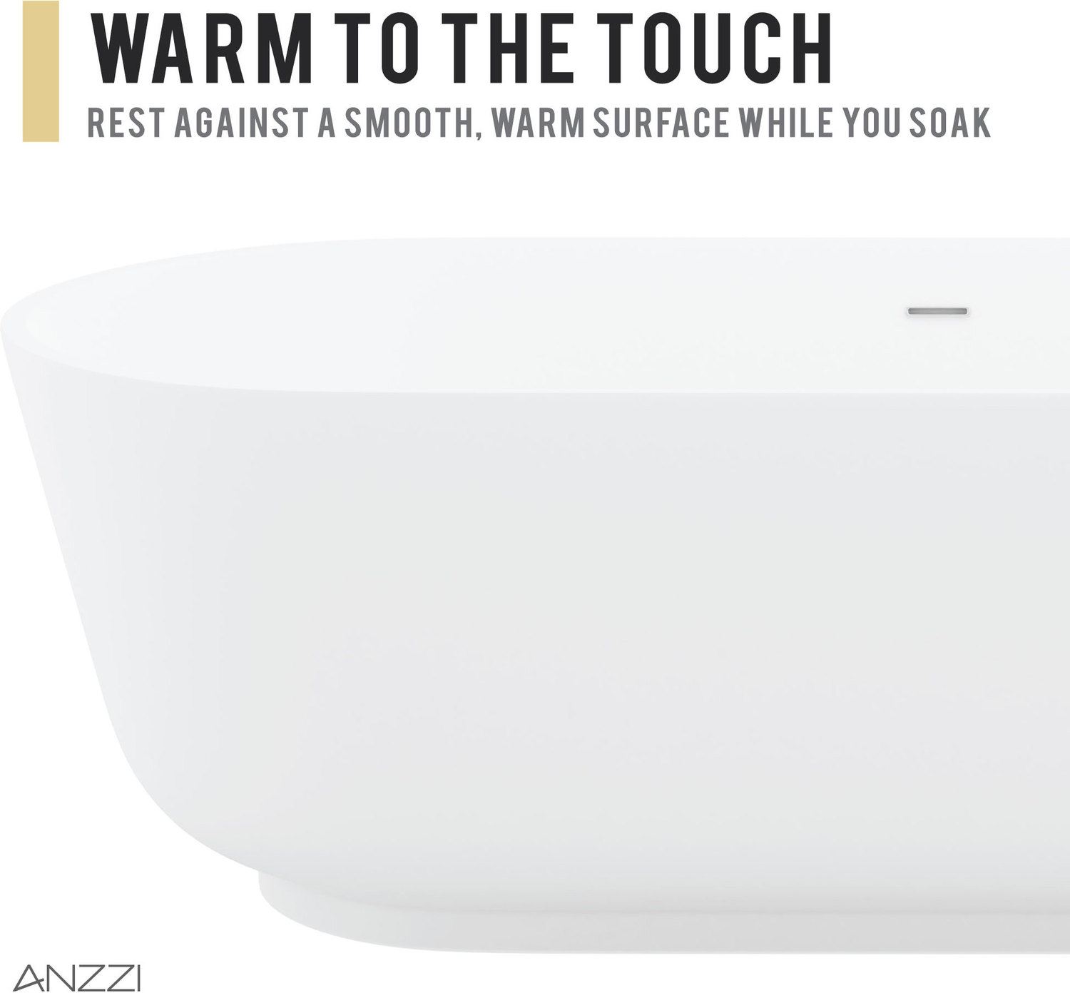 self filling bathtubs Anzzi BATHROOM - Bathtubs - Freestanding Bathtubs - One Piece - Man Made Stone White
