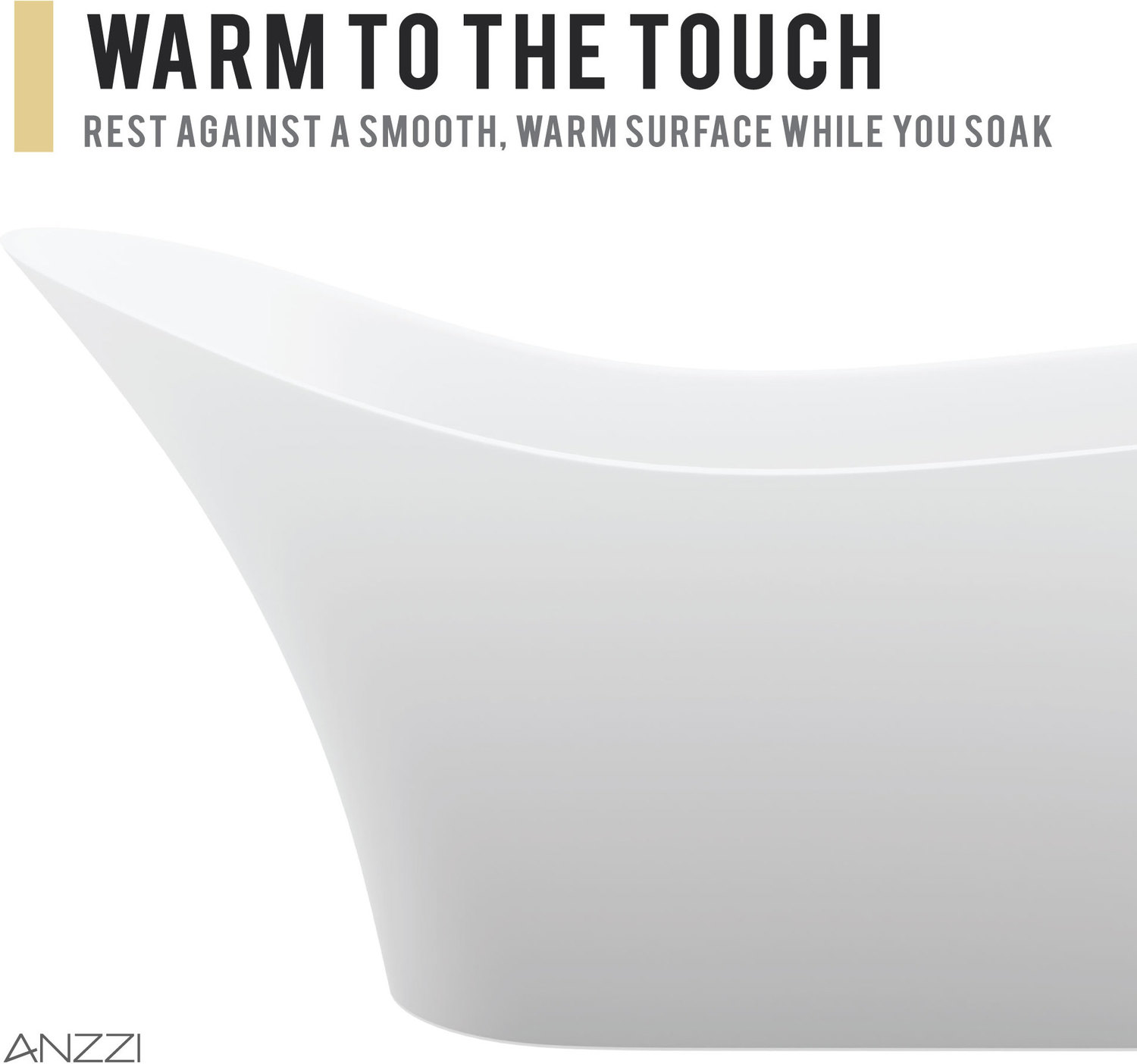 shower and freestanding tub ideas Anzzi BATHROOM - Bathtubs - Freestanding Bathtubs - One Piece - Man Made Stone White