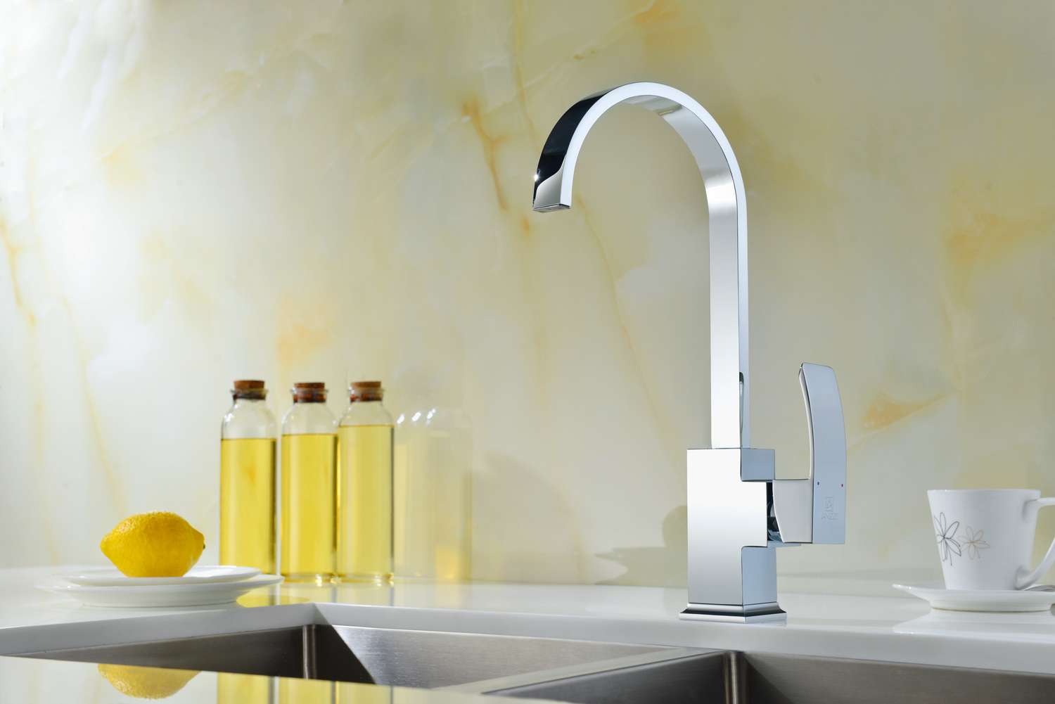 pull down kitchen faucet chrome Anzzi KITCHEN - Kitchen Faucets - Standard Chrome