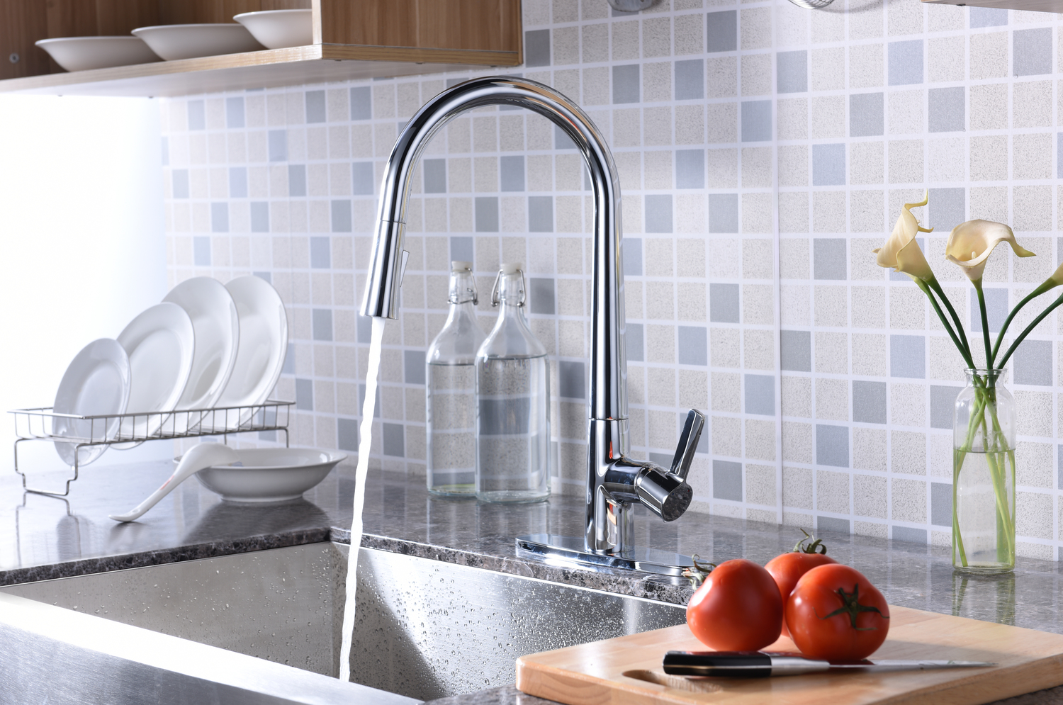 under sink tap Anzzi KITCHEN - Kitchen Faucets - Pull Down Chrome