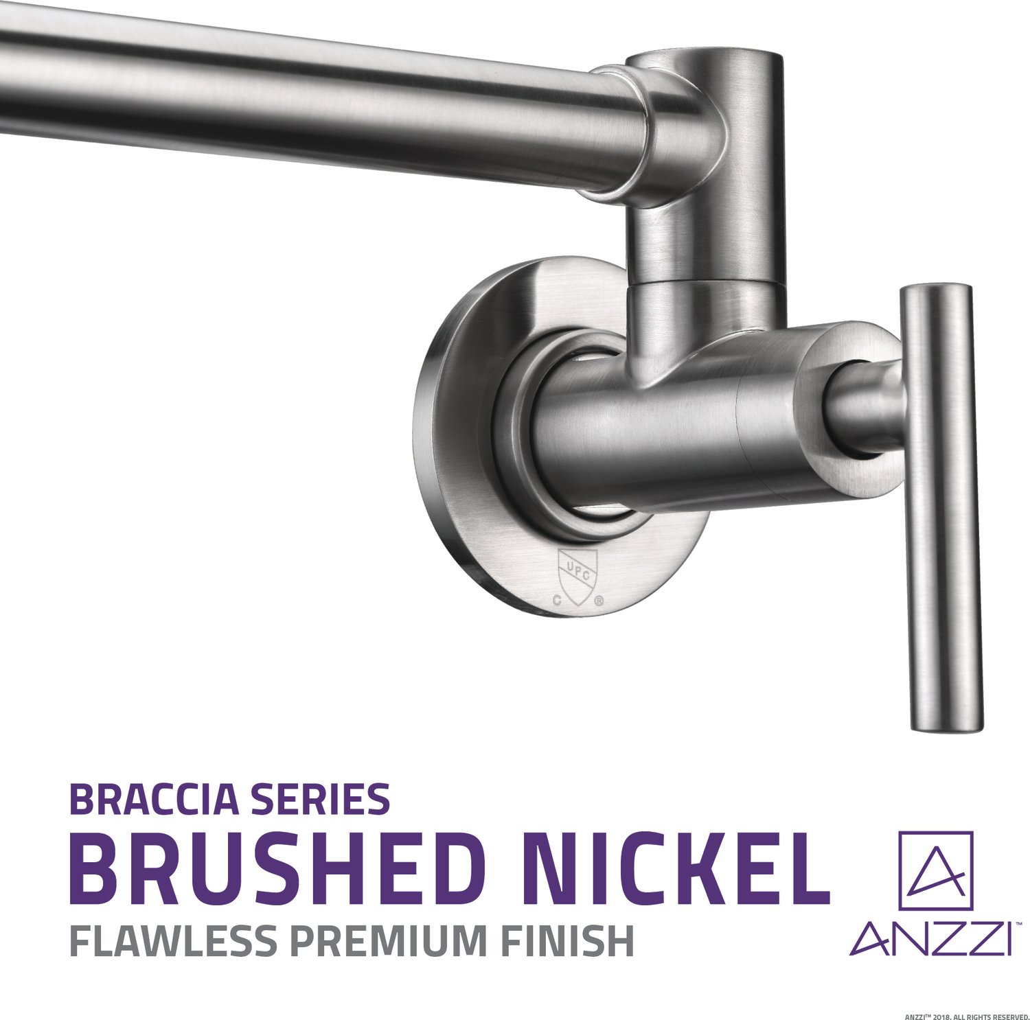  Anzzi KITCHEN - Kitchen Faucets - Pot Filler Pot Fillers Nickel