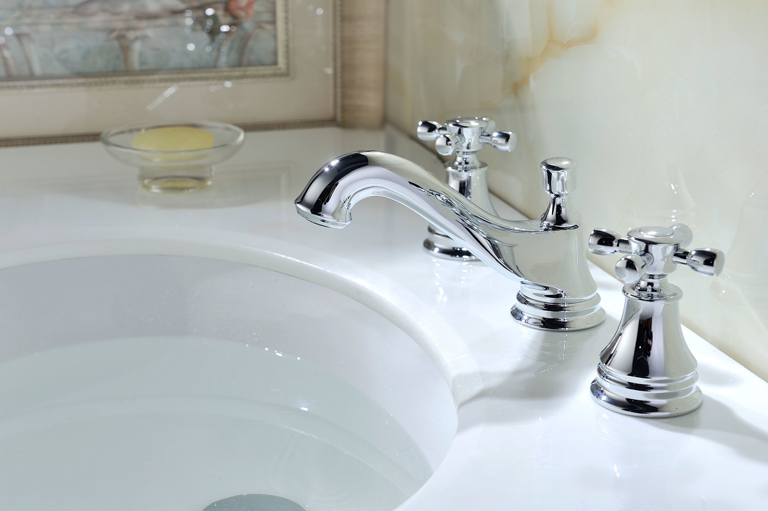 moen bathroom sink fixtures Anzzi BATHROOM - Faucets - Bathroom Sink Faucets - Wide Spread Chrome