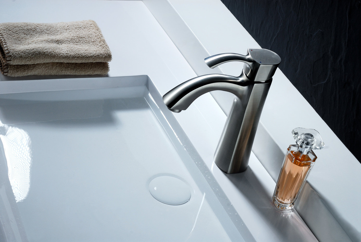 undermount lavatory sink Anzzi BATHROOM - Faucets - Bathroom Sink Faucets - Single Hole Nickel