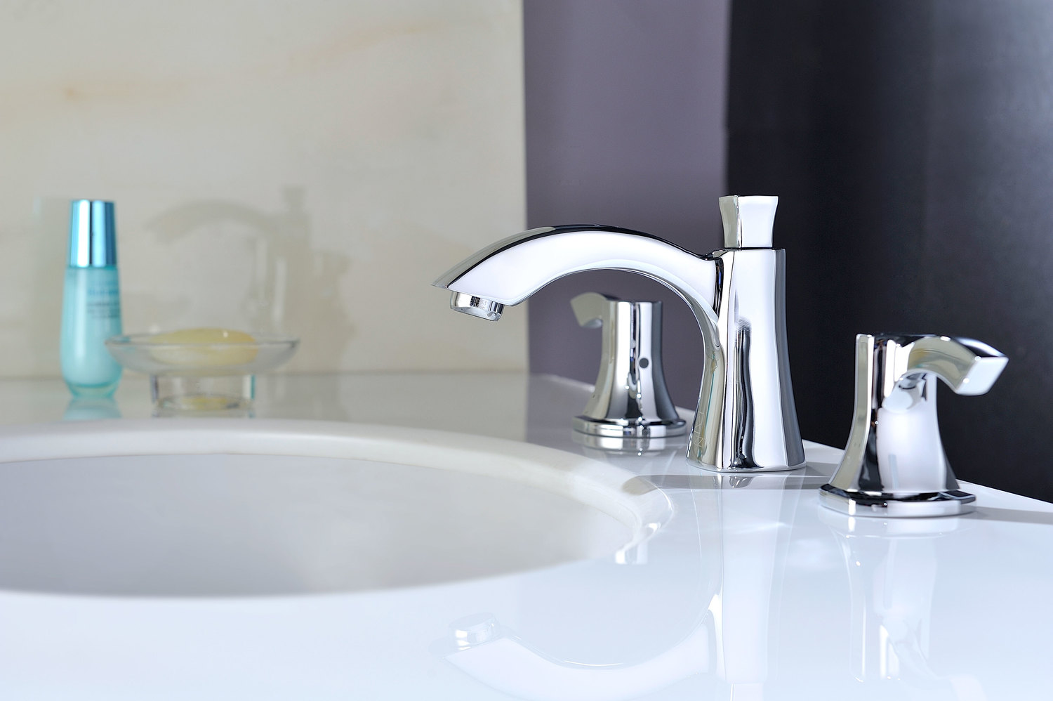  Anzzi BATHROOM - Faucets - Bathroom Sink Faucets - Wide Spread Bathroom Faucets Chrome