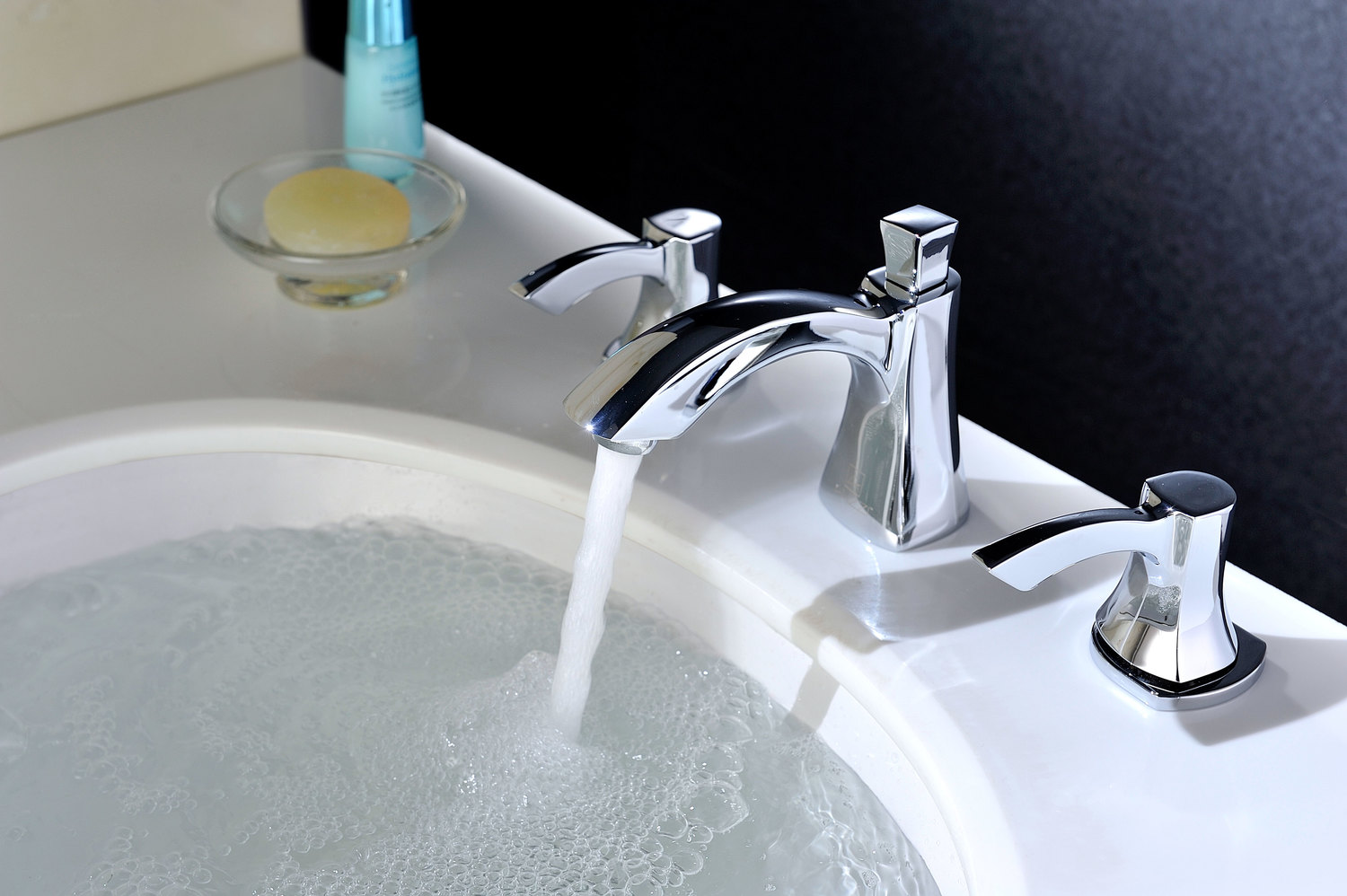  Anzzi BATHROOM - Faucets - Bathroom Sink Faucets - Wide Spread Bathroom Faucets Chrome
